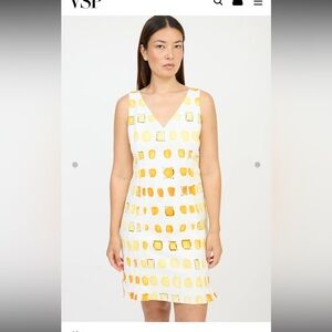 Akris Pleated Ink Blot Dress